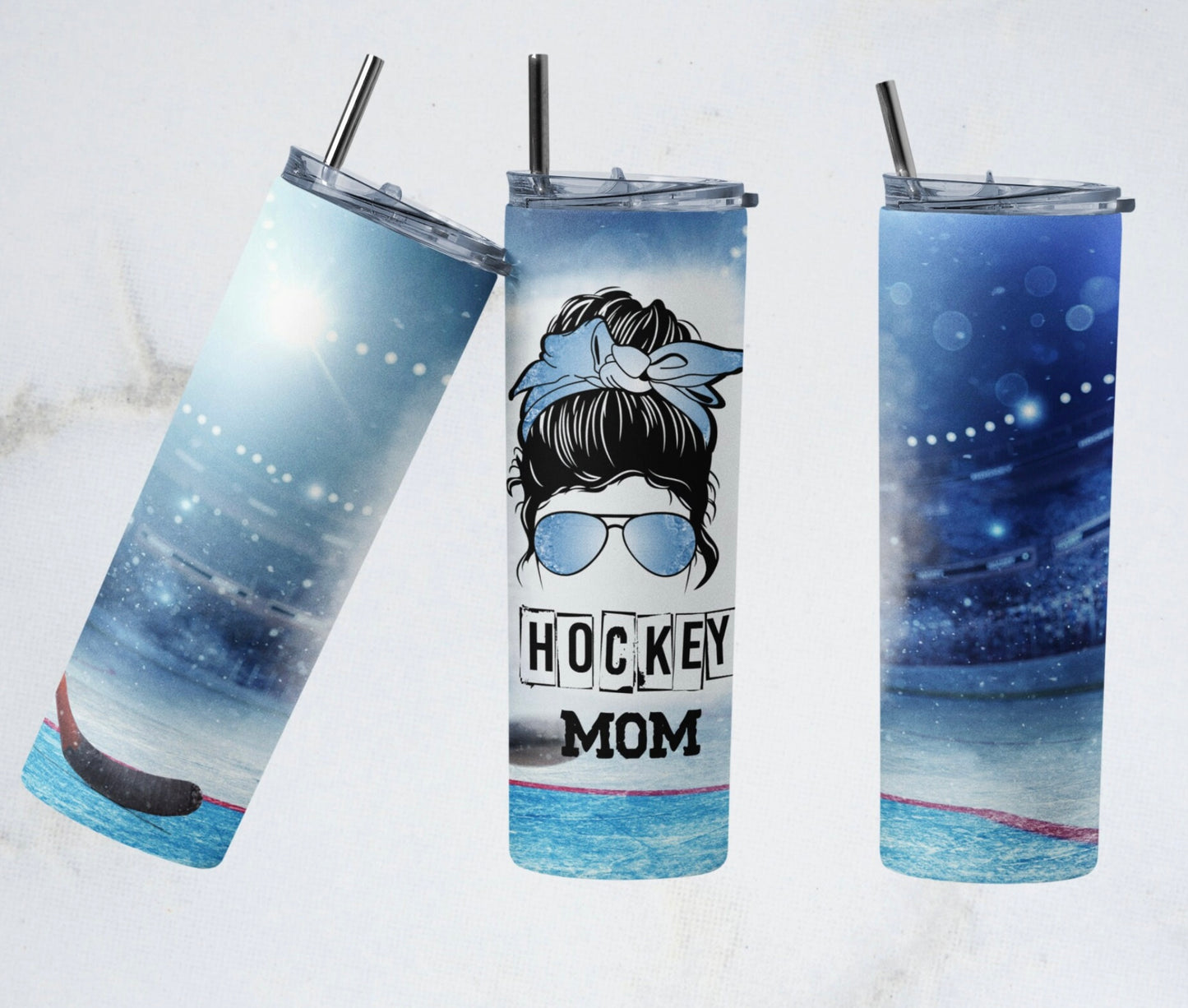 Verre en acier inoxydable Hockey Mom