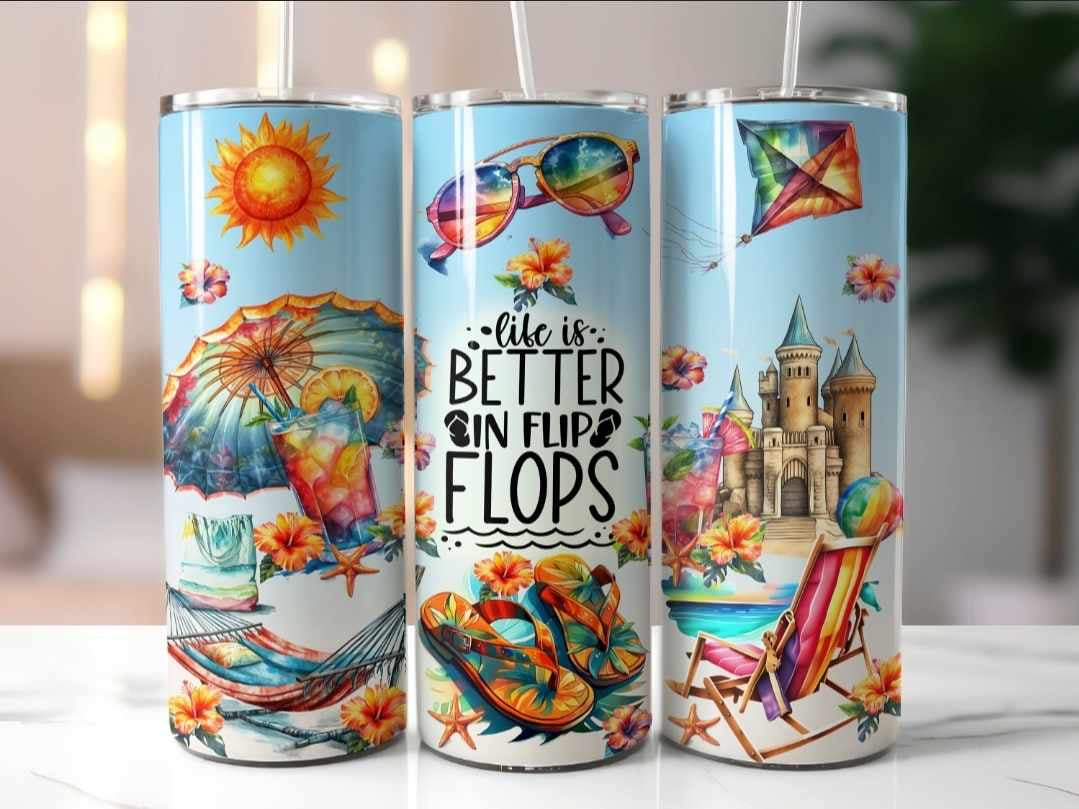 Verre en acier inoxydable Flip Flop