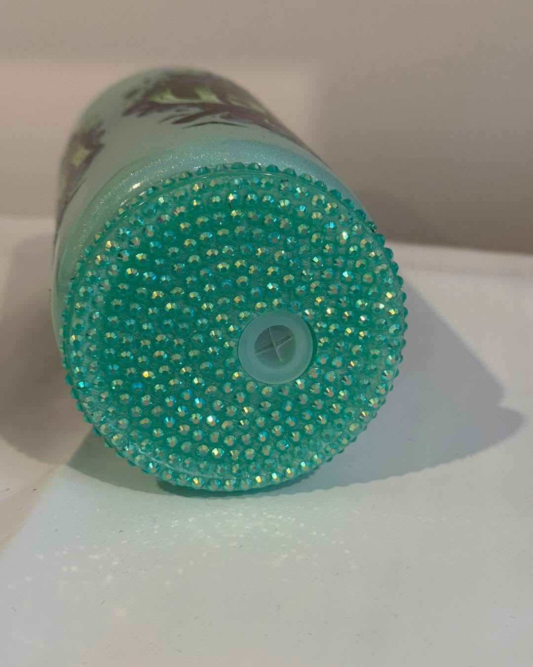 Verre en vitre Wicked avec couvercle blingbling