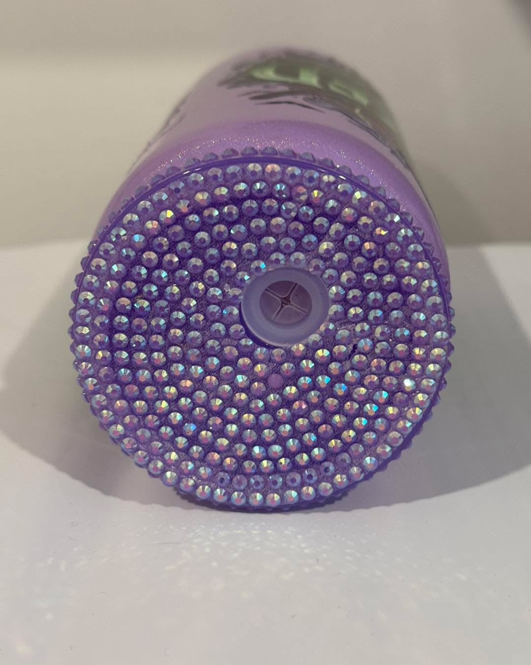 Verre en vitre Wicked avec couvercle blingbling