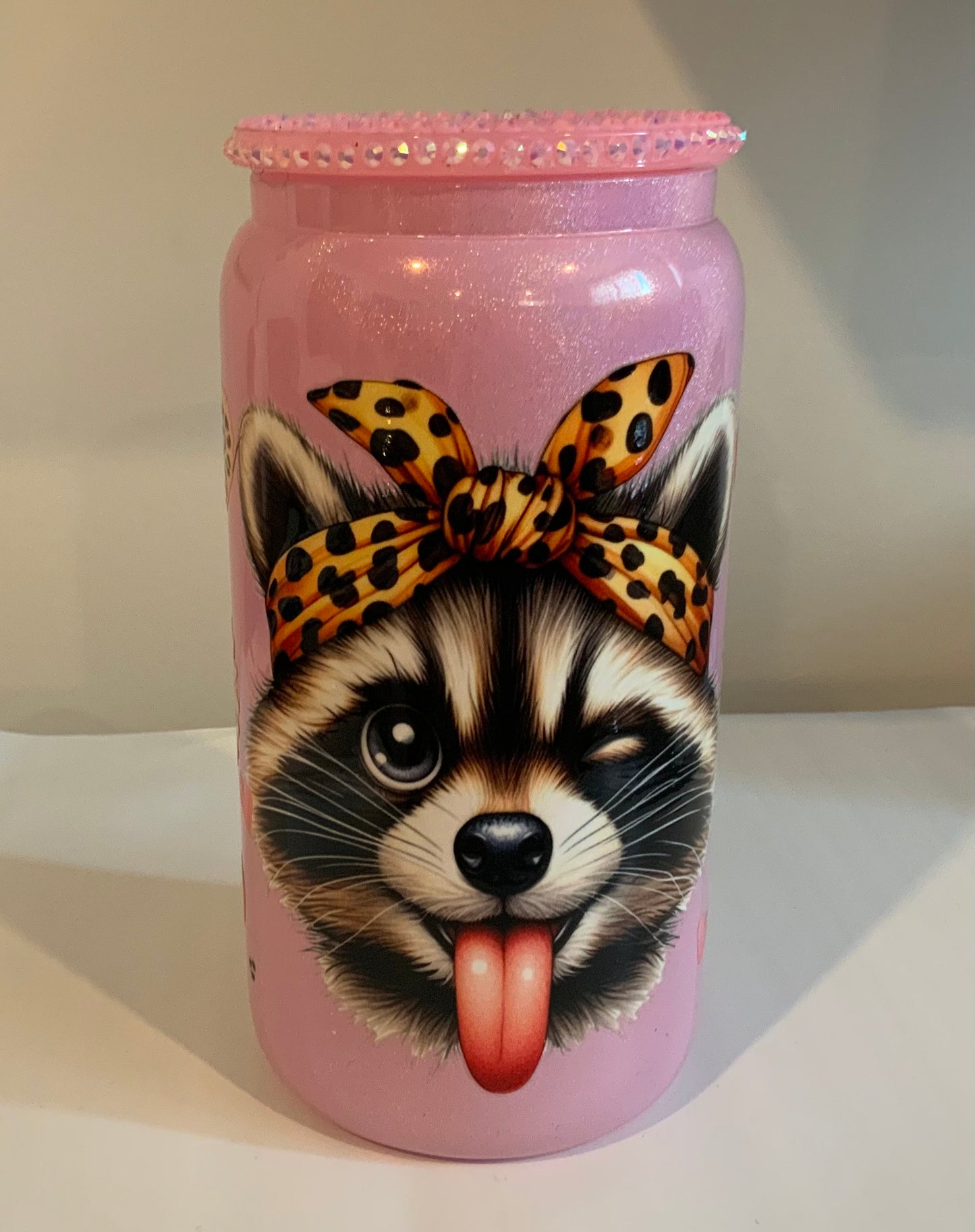 Verre en vitre Mademoiselle Raton blingbling