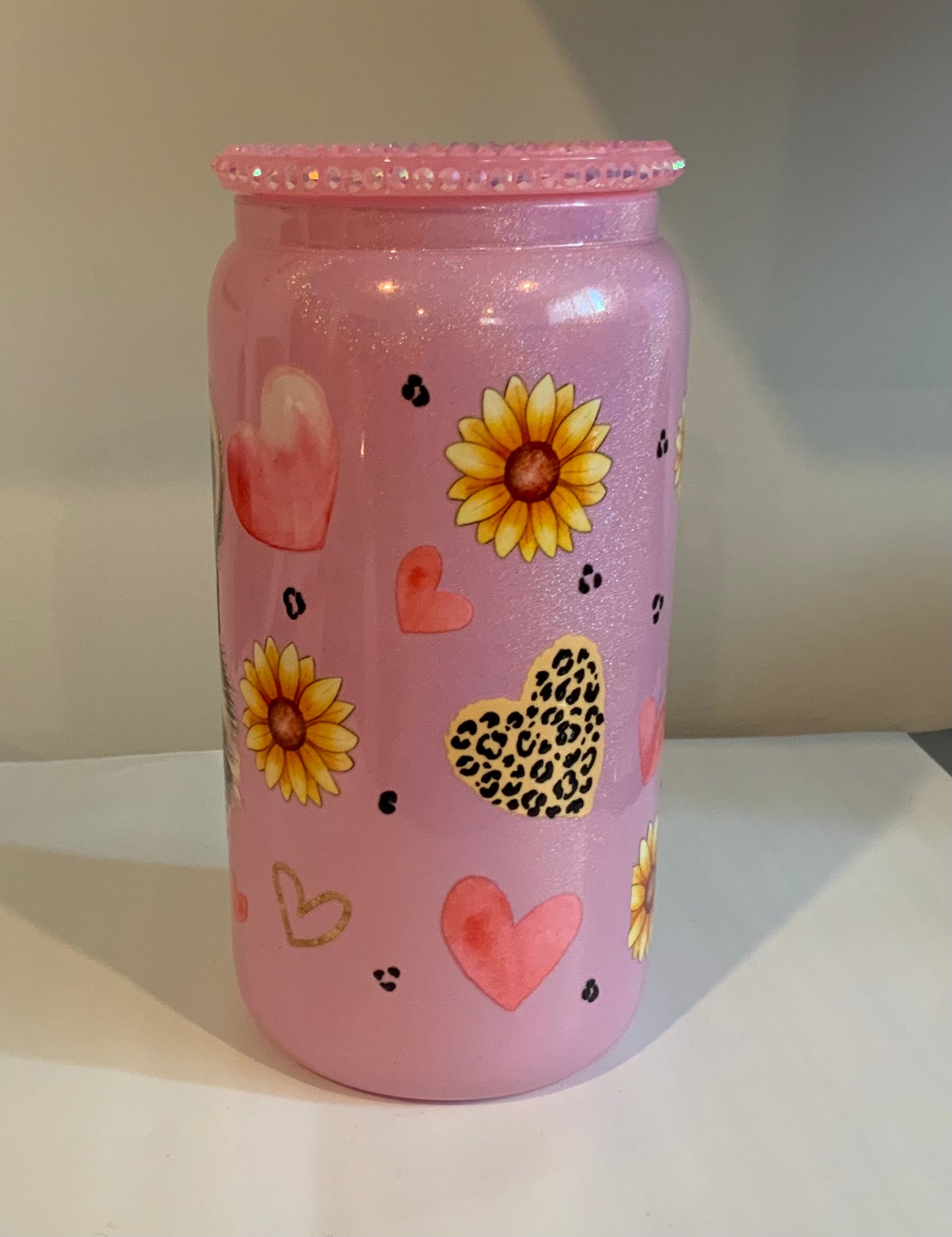 Verre en vitre Mademoiselle Raton blingbling