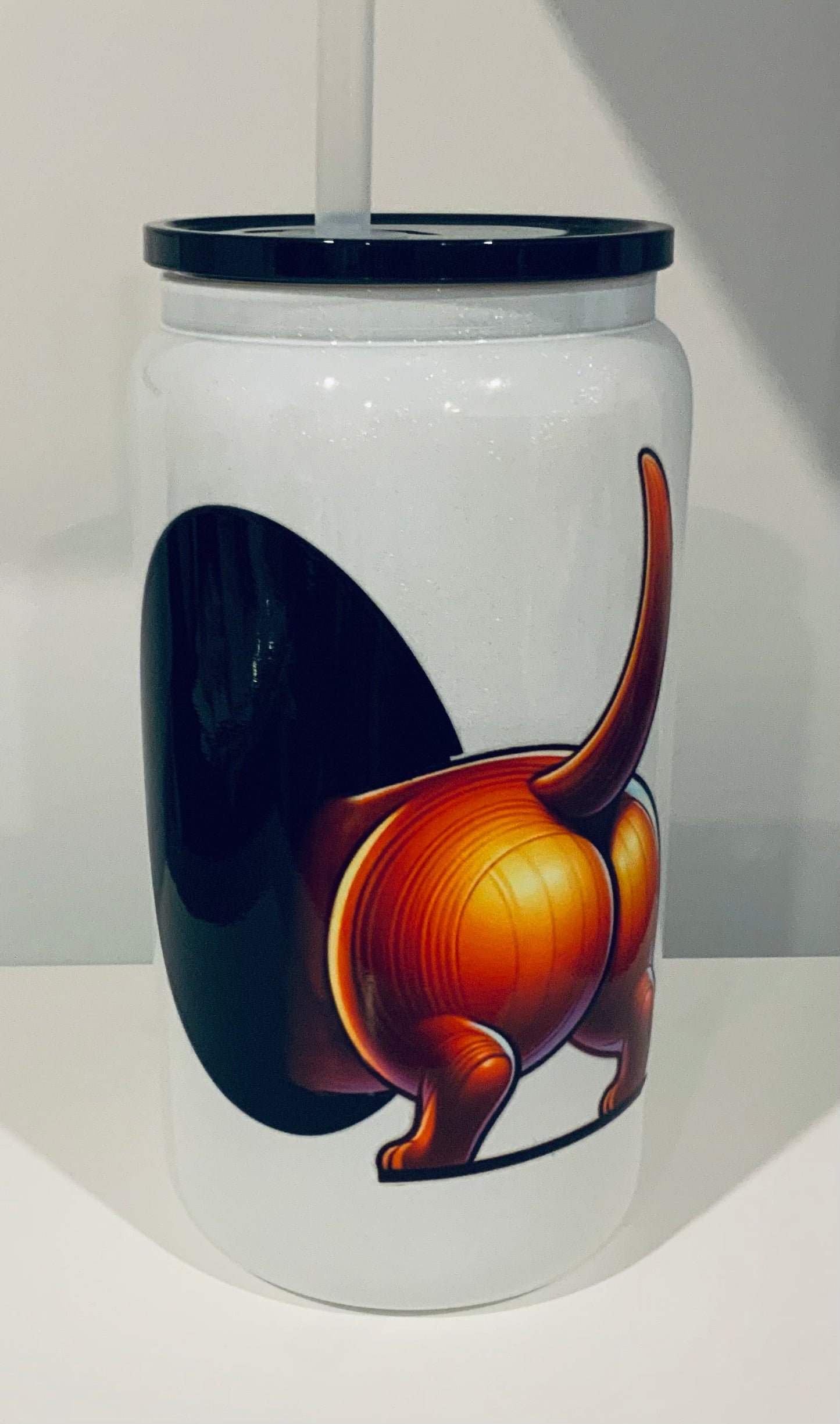 Verre en vitre Chien Saussise brillant