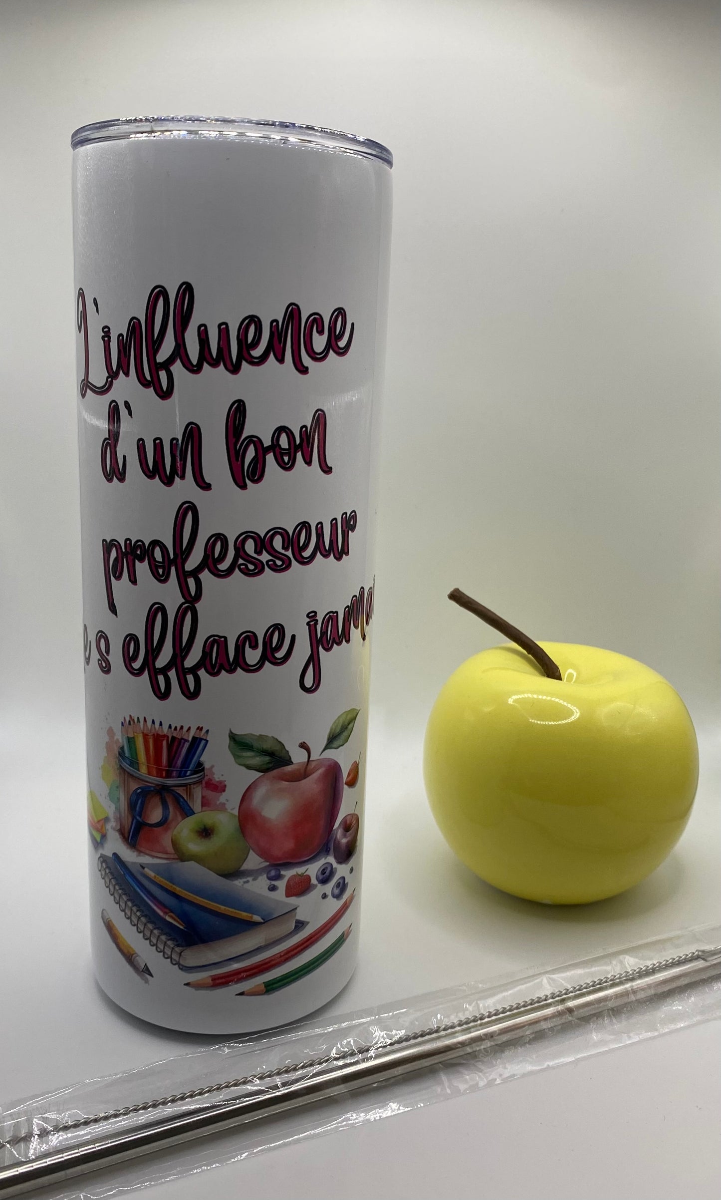 Verre en acier inoxydable professeur