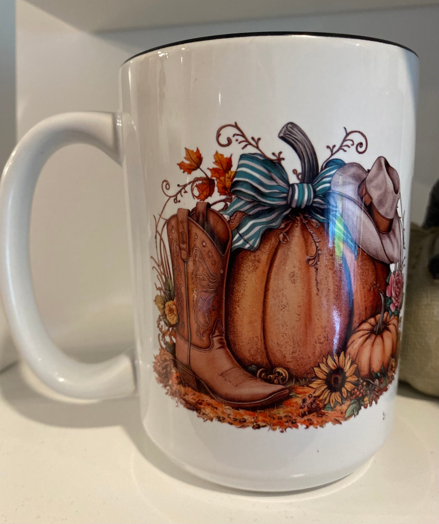 Tasse en céramique Automne Cowboy