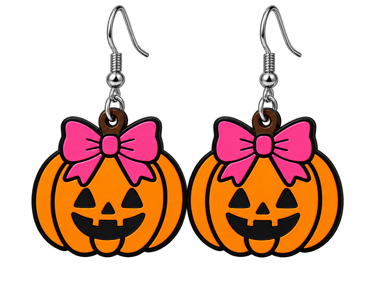 Boucles d’oreilles citrouille