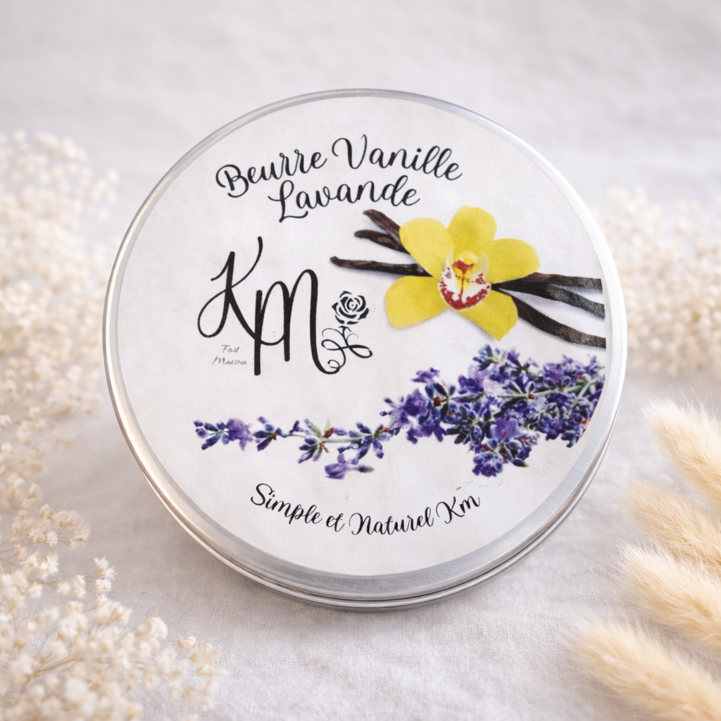 Beurre Vanille-Lavande et Naturel KM