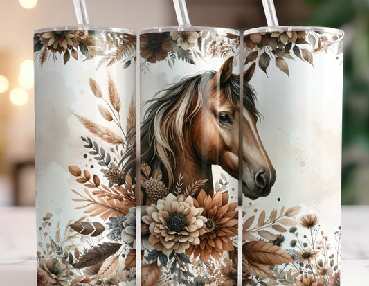 Verre en acier inoxydable Cheval