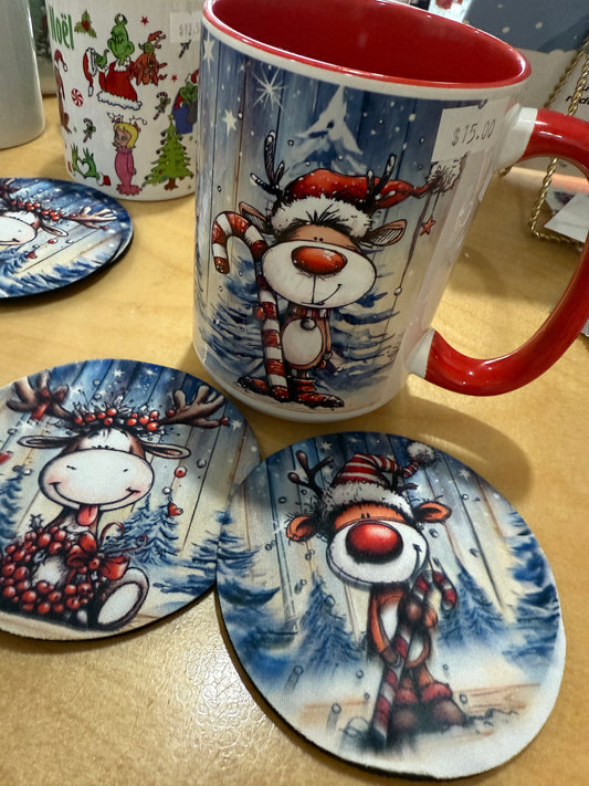 Tassé Noël Caribou Rigolo