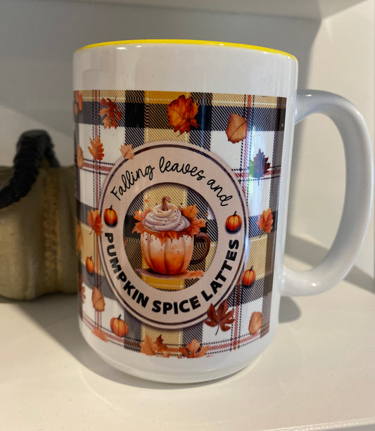 Tasse en céramique Automne Citrouille